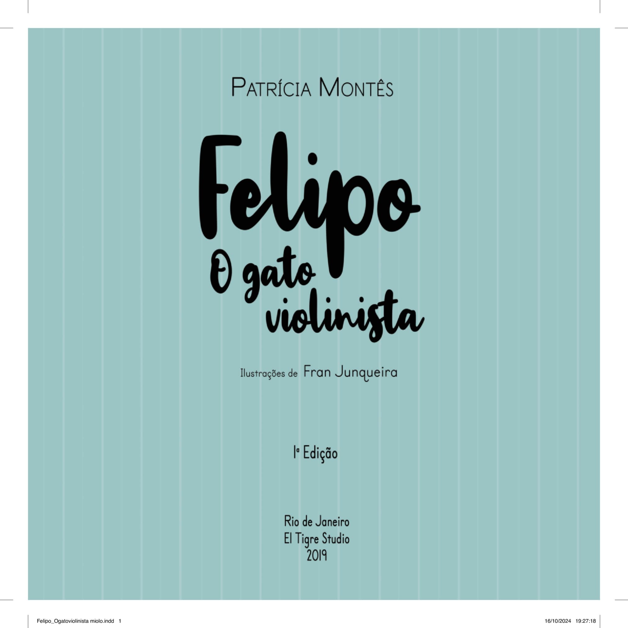 Capa de Felipo, o gato violonista
