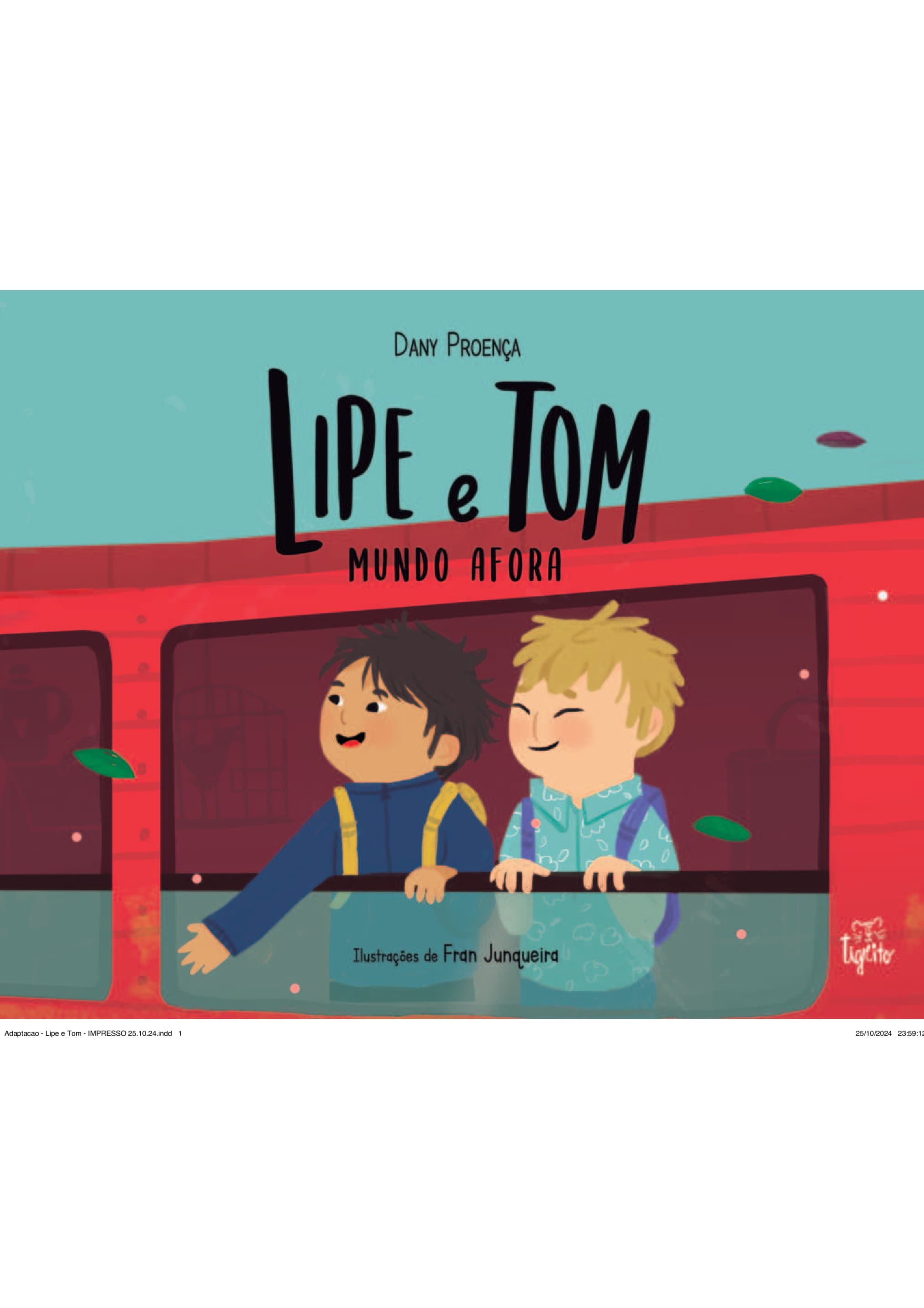 Capa de Lipe e Tom mundo afora