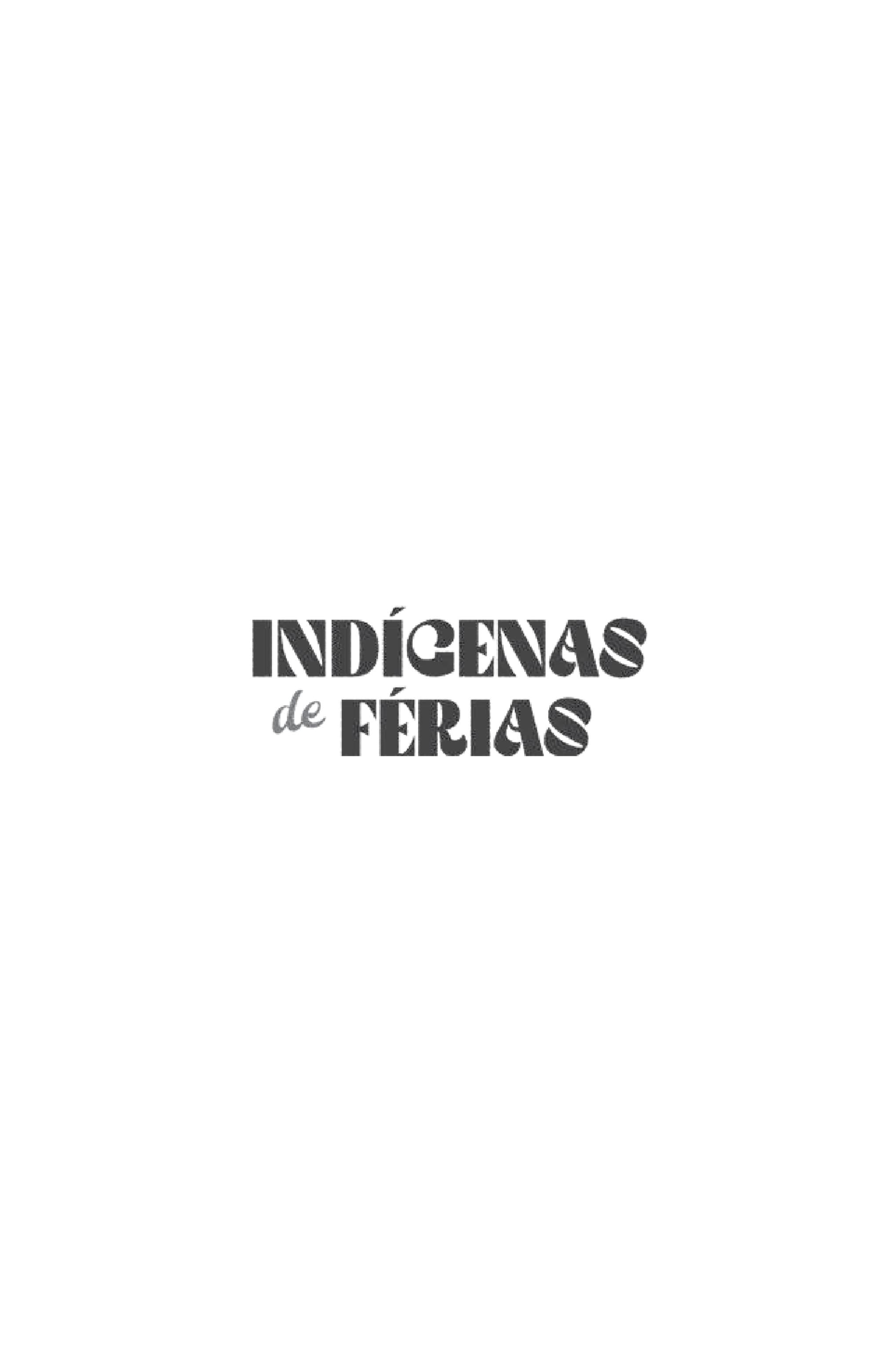 Capa de Indígenas de férias