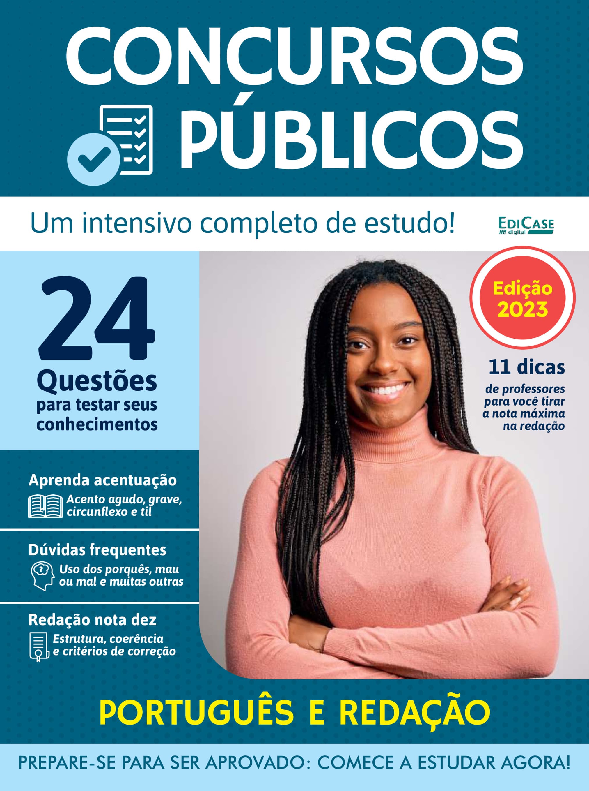 Capa de Apostilas Concursos Públicos - Português